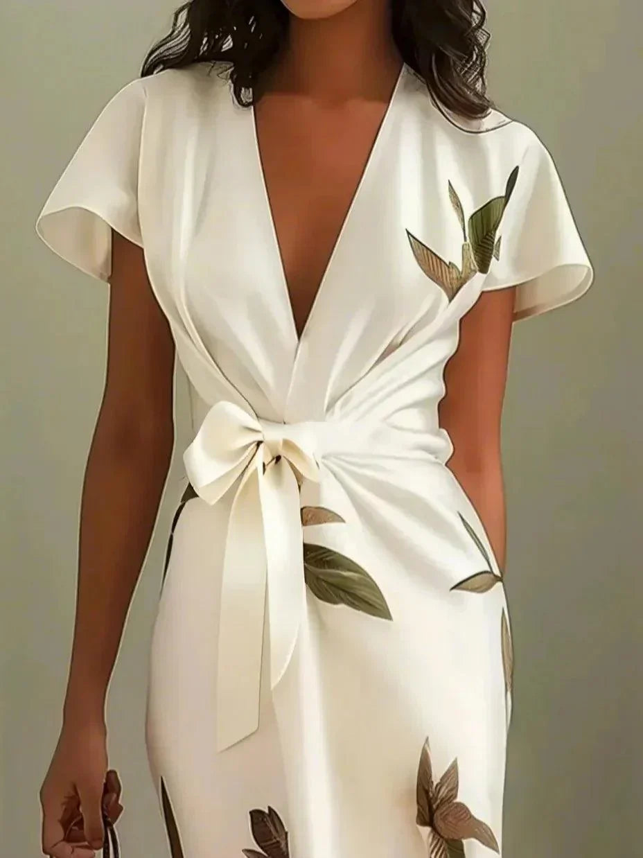 Elin™ | Elegant Dress with Floral Print