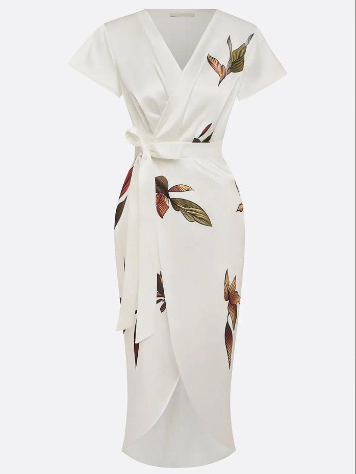 Elin™ | Elegant Dress with Floral Print