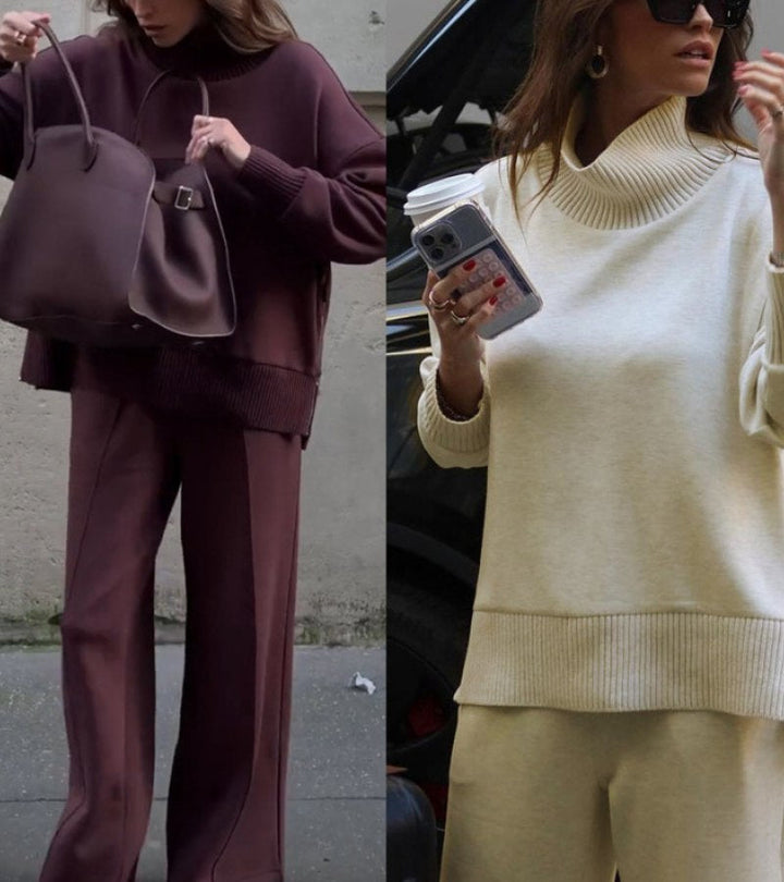 CARMINE™ | Premium Winter Knit Two-Piece Lounge Set