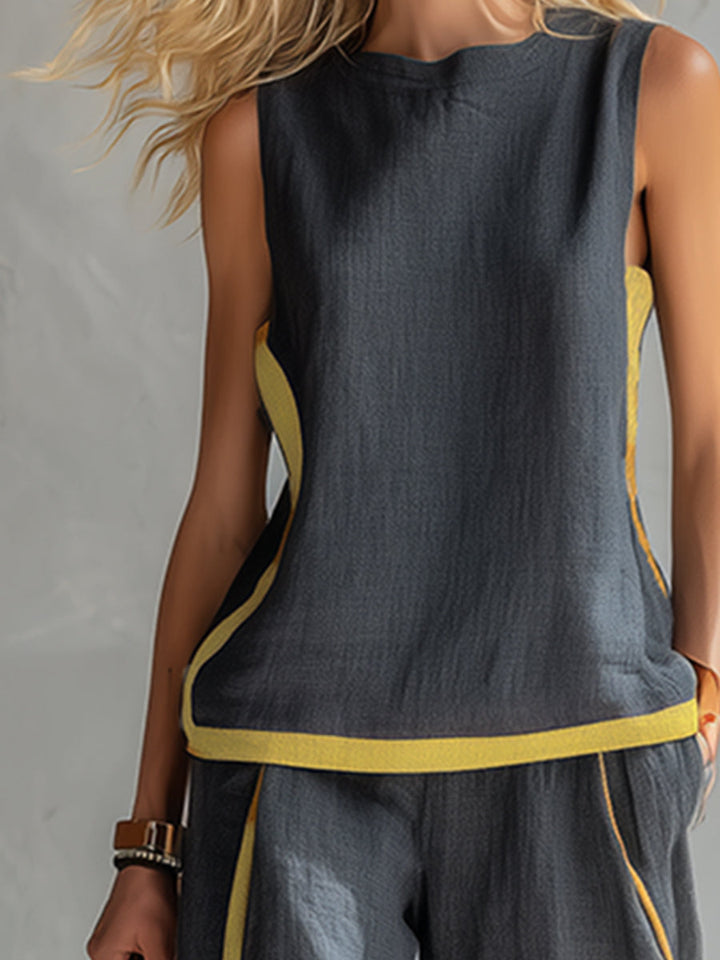 Leila | Elegant Cotton and Linen Suit