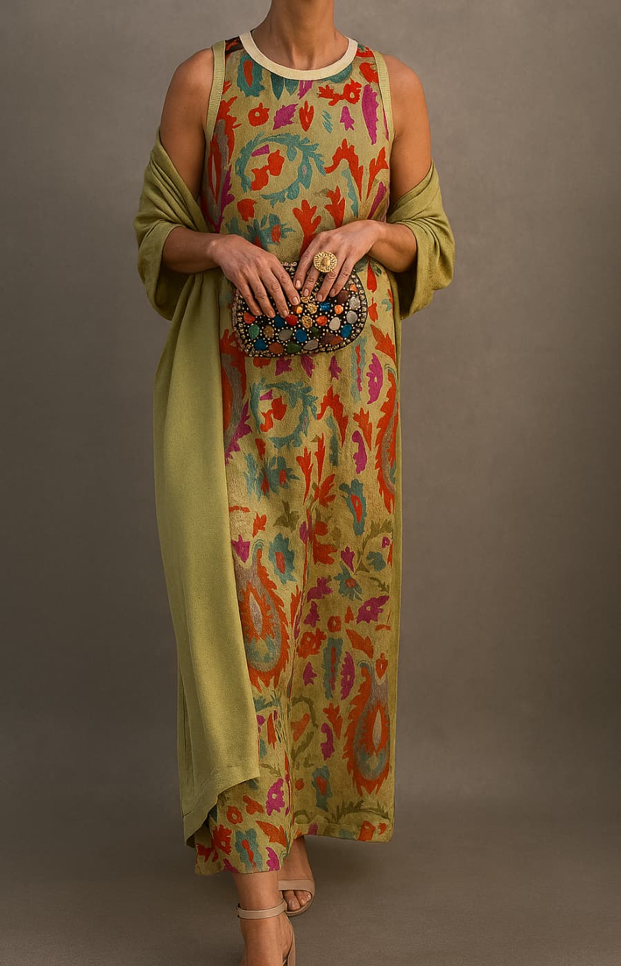long vest pattern maxi dresses Long vest contrast dress