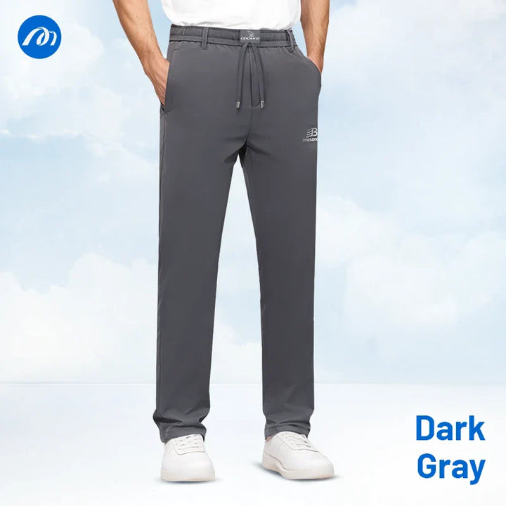 Men’s Breathable Mesh Panel Casual Pants