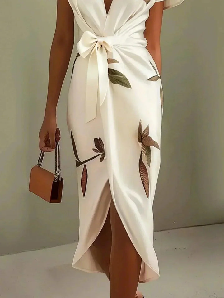 Elin™ | Elegant Dress with Floral Print