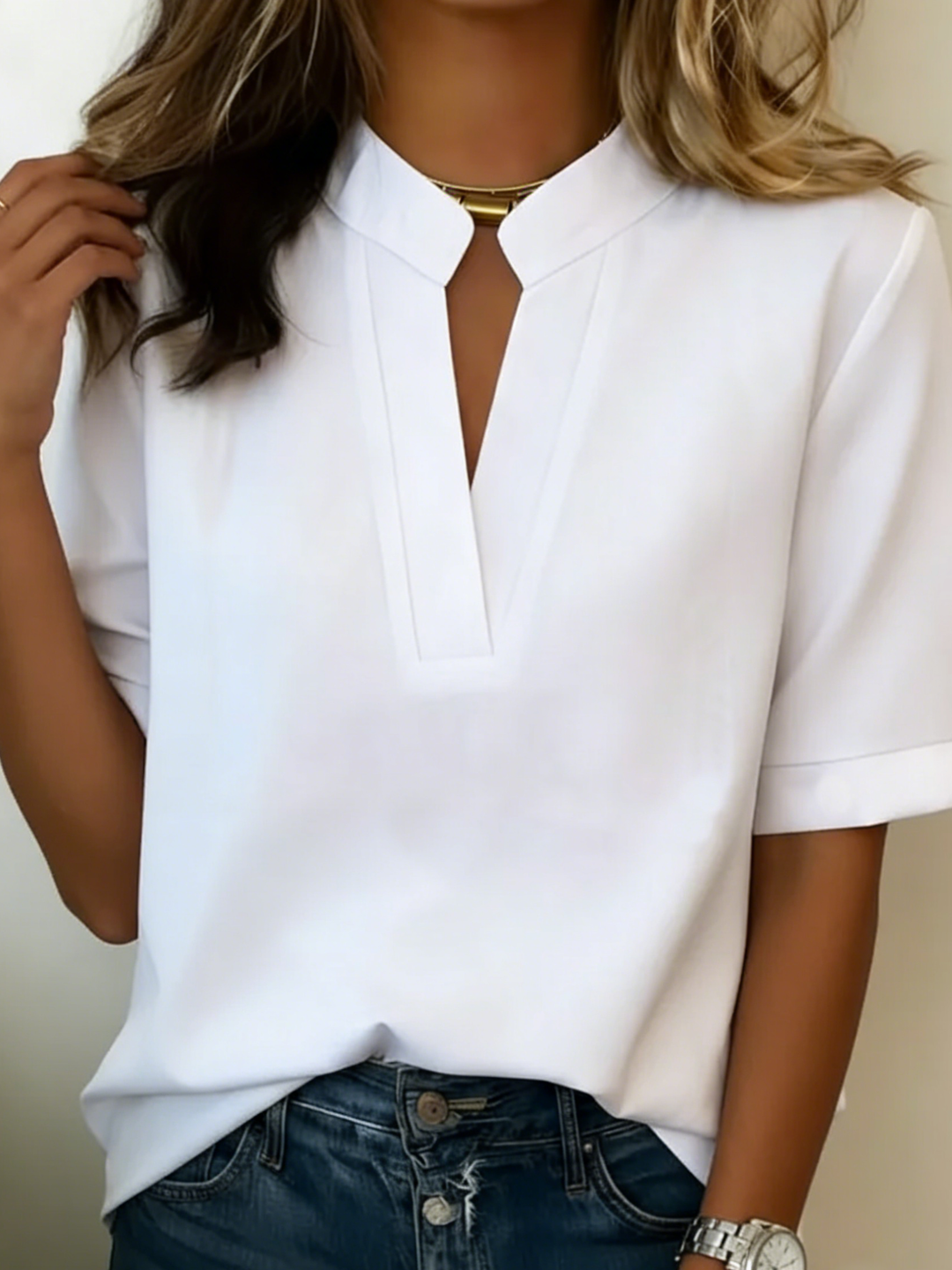 Elise — Elegant Blouse with Refined Collar