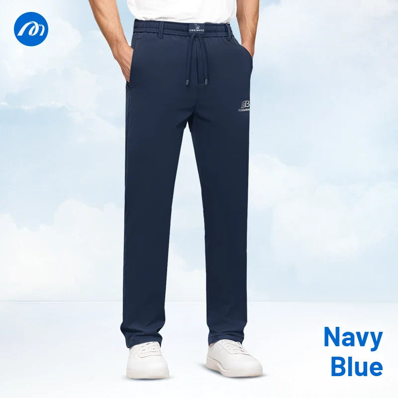 Men’s Breathable Mesh Panel Casual Pants
