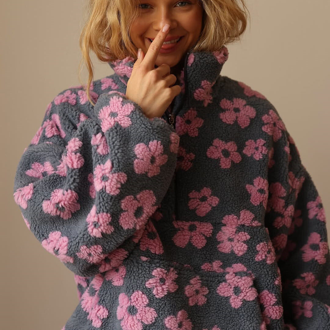 Daisy | Long Sleeve Fleece Hoodie