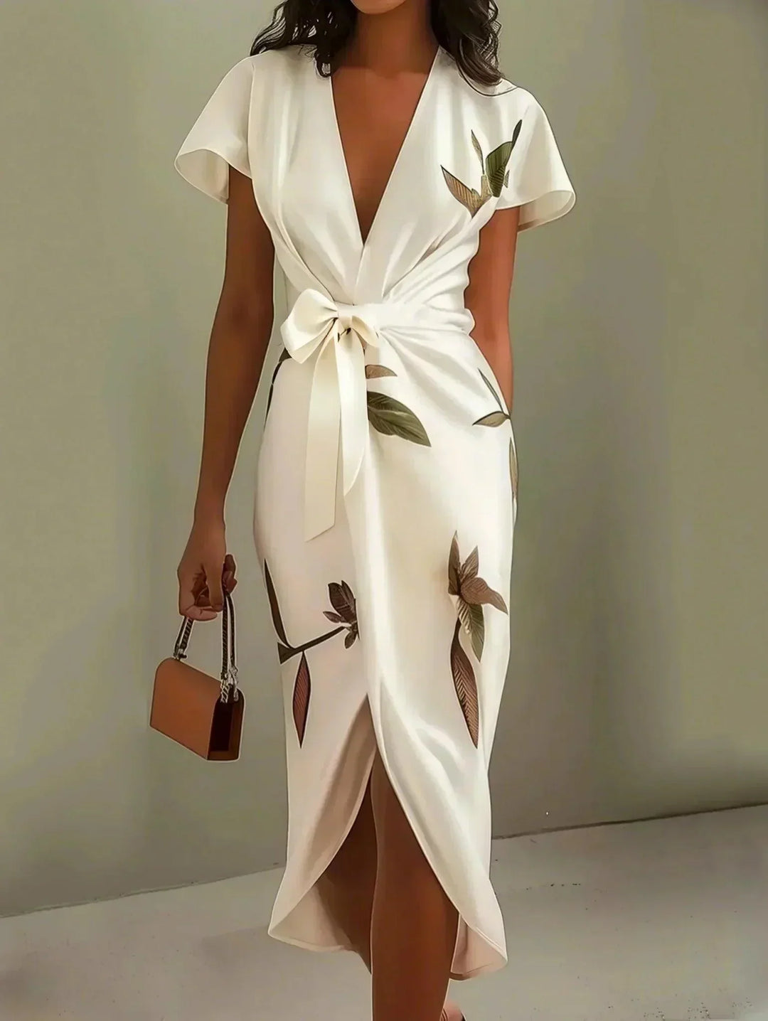 Elin™ | Elegant Dress with Floral Print