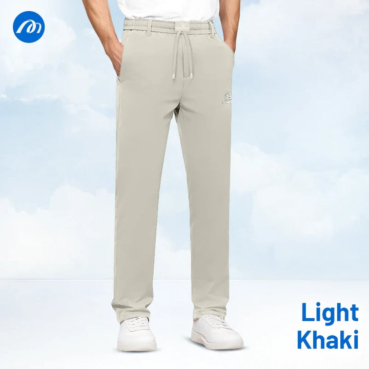 Men’s Breathable Mesh Panel Casual Pants