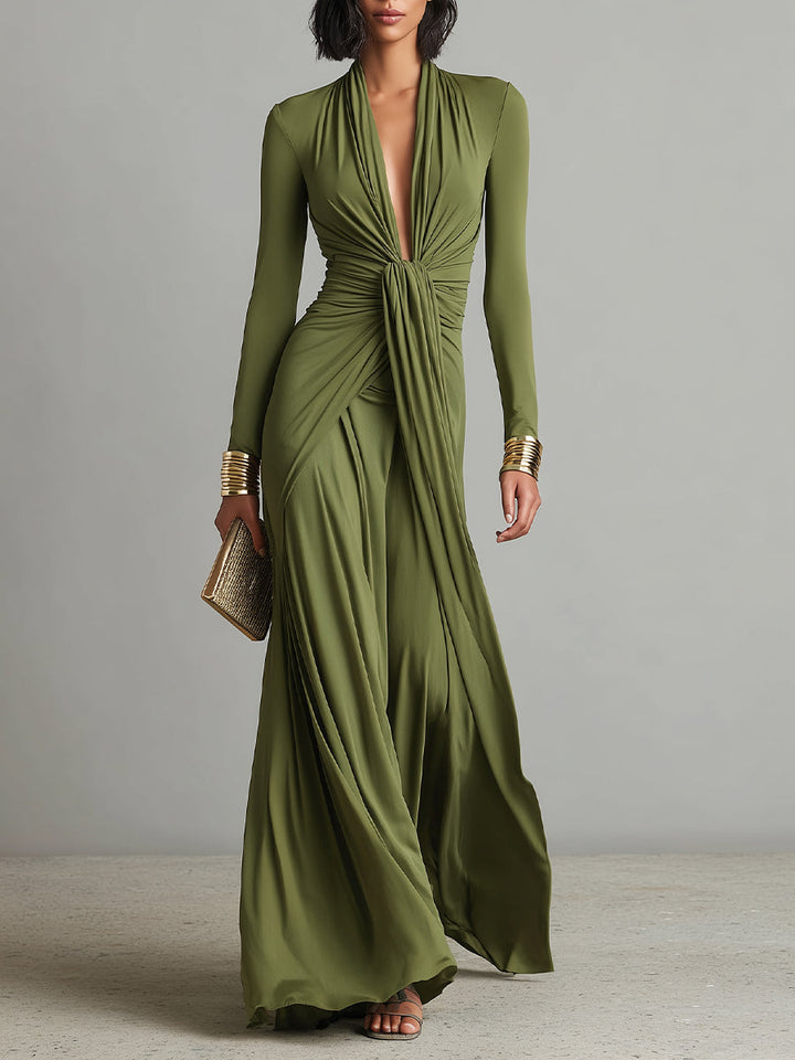 Marla | Olive Green Maxi Dress