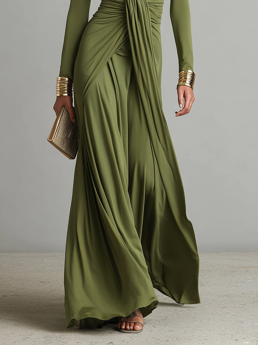 Marla | Olive Green Maxi Dress
