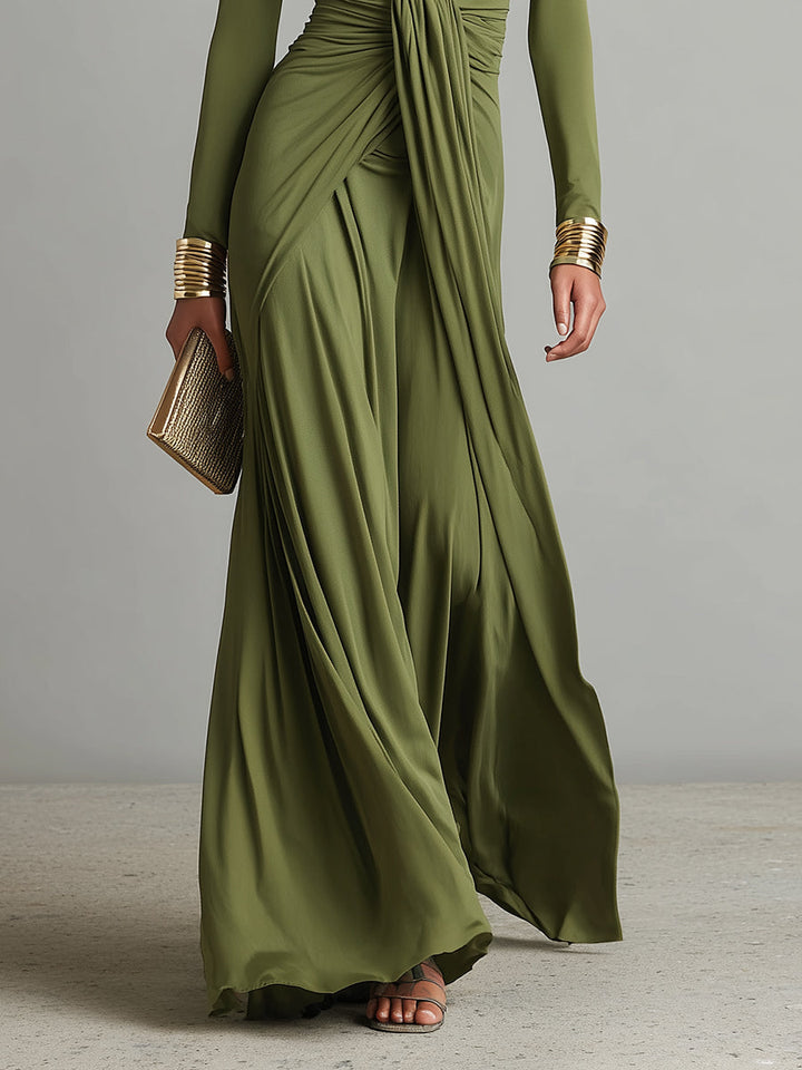 Marla | Olive Green Maxi Dress