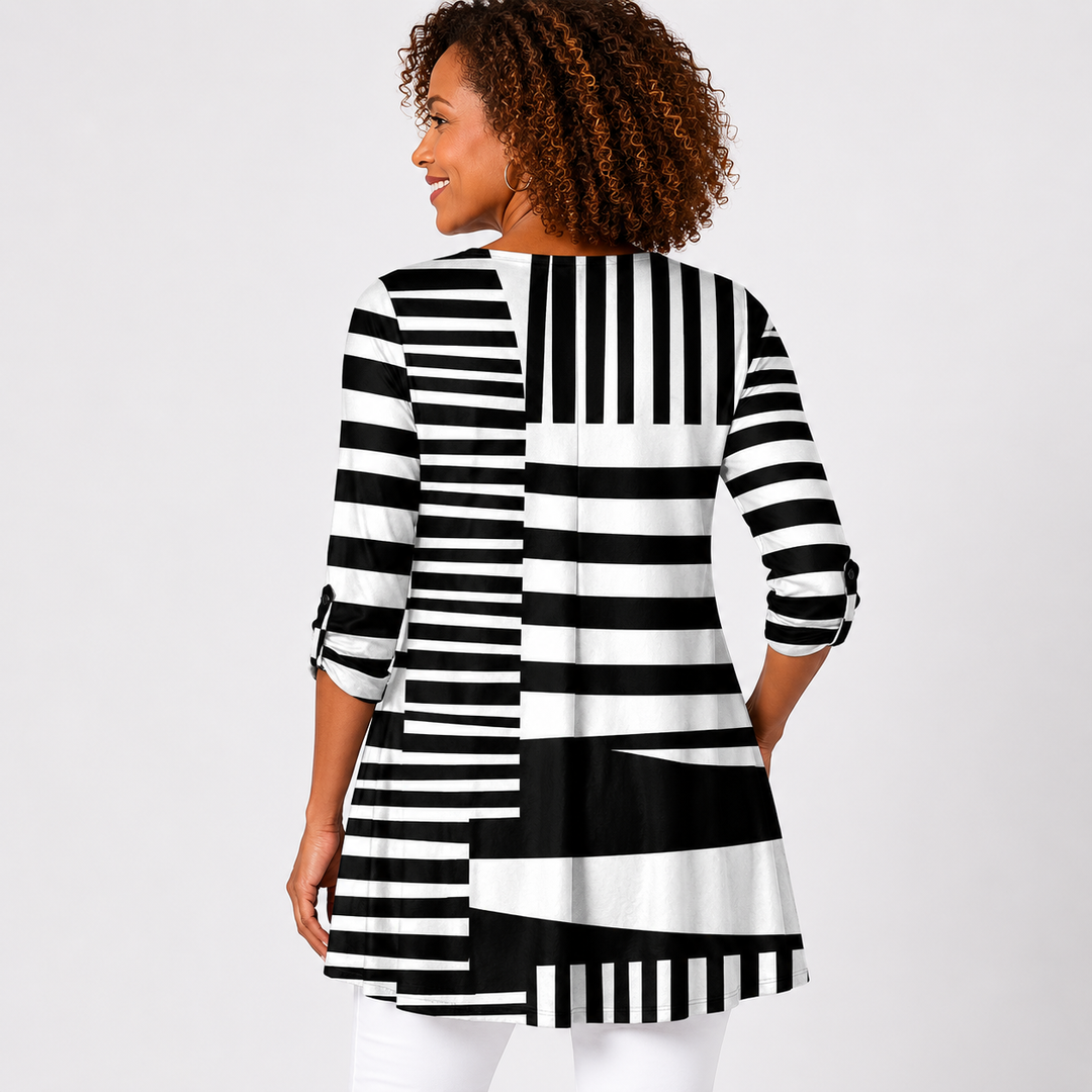 Sophie | Long Blouse with V-Neck