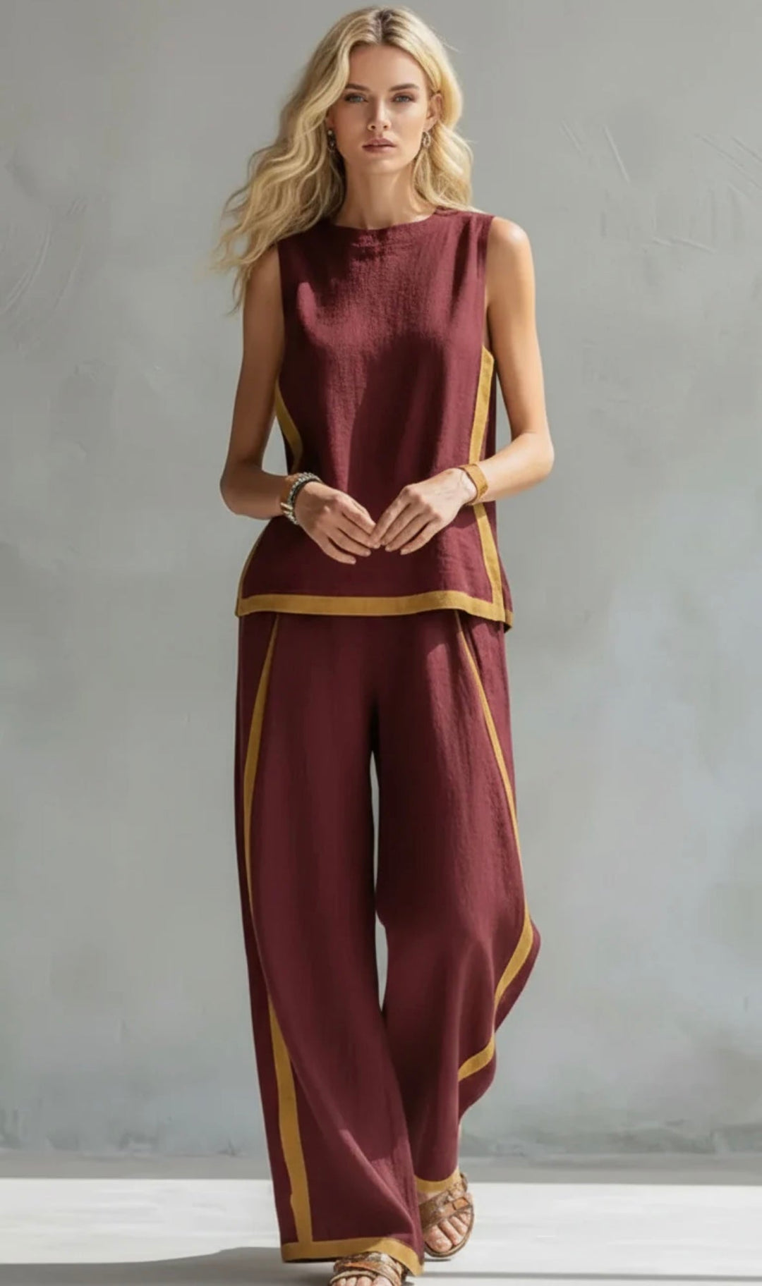 Leila | Elegant Cotton and Linen Suit