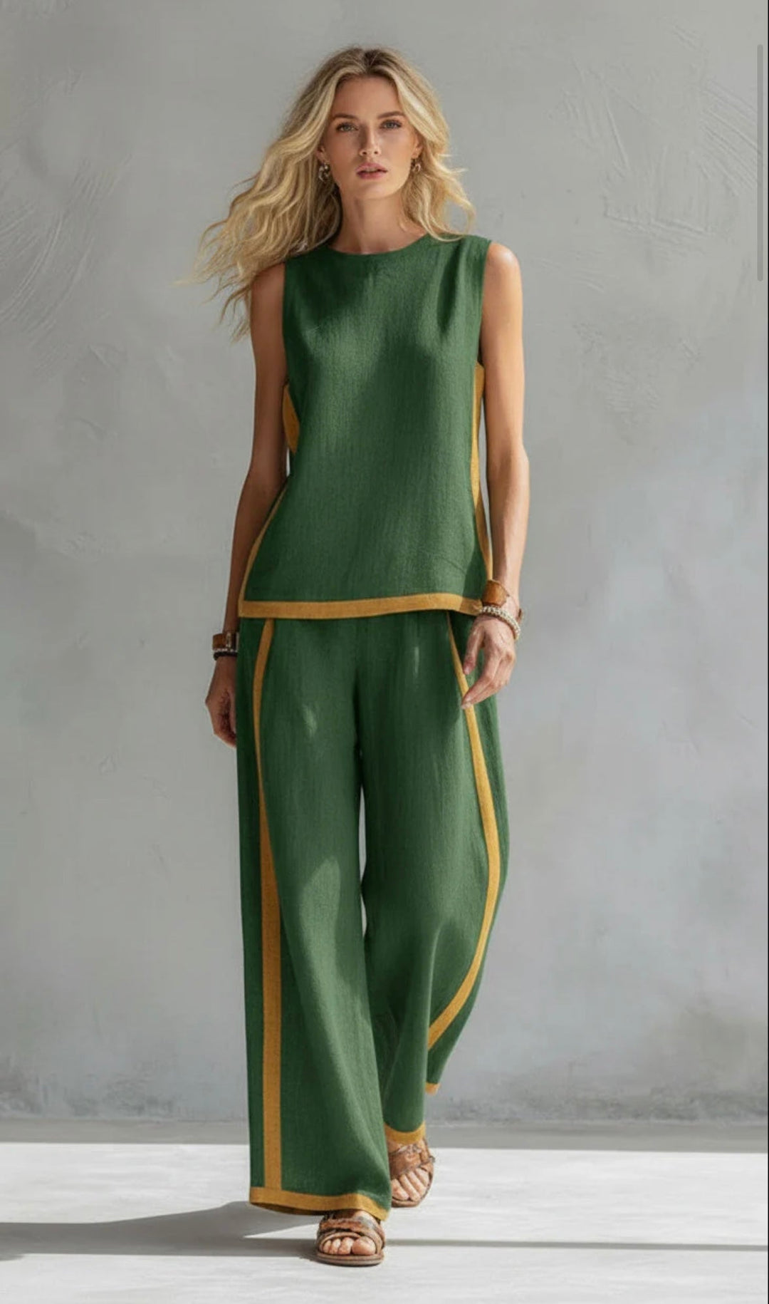 Leila | Elegant Cotton and Linen Suit