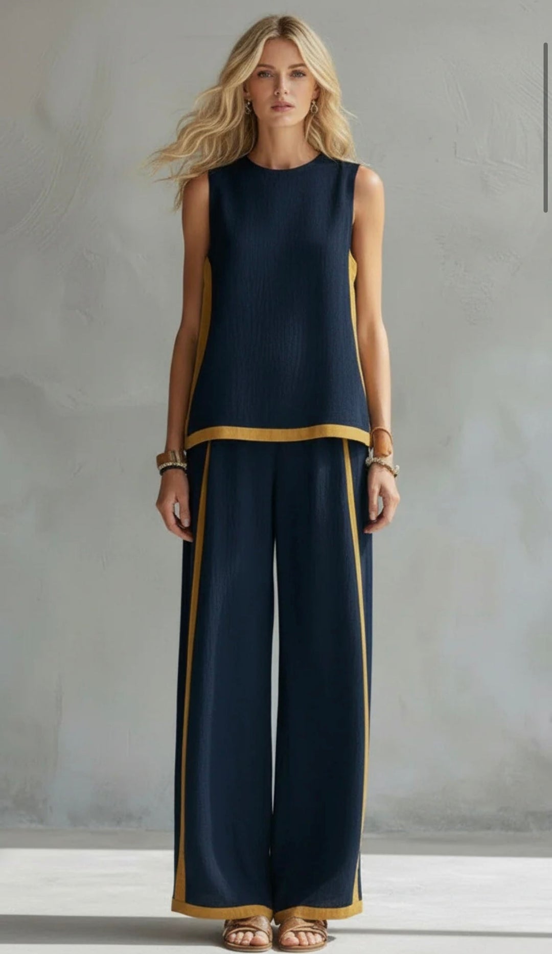 Leila | Elegant Cotton and Linen Suit