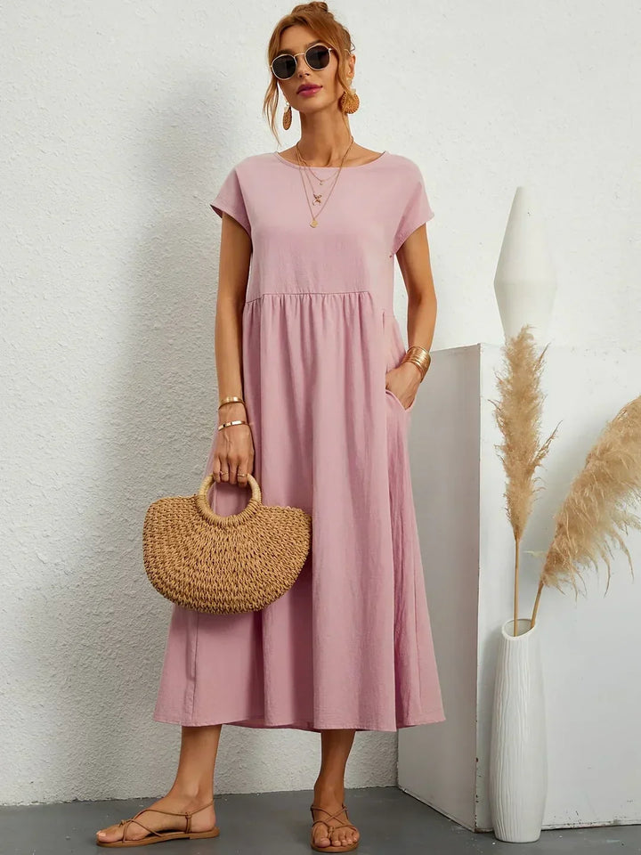 Gabrielle™ | A flowing midi dress with timeless elegance