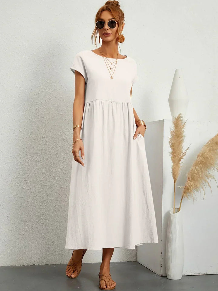 Gabrielle™ | A flowing midi dress with timeless elegance