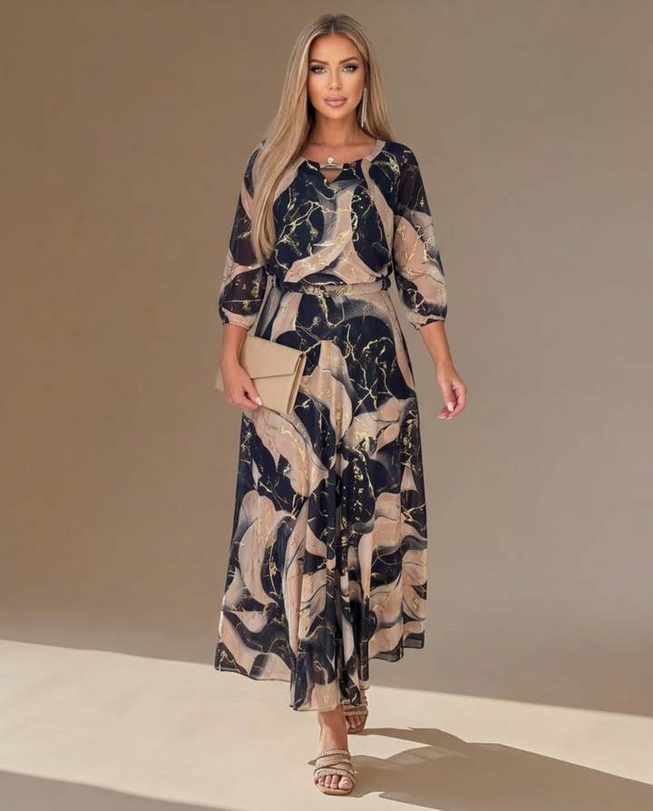 Chavelle™ | Printed Chiffon Dress