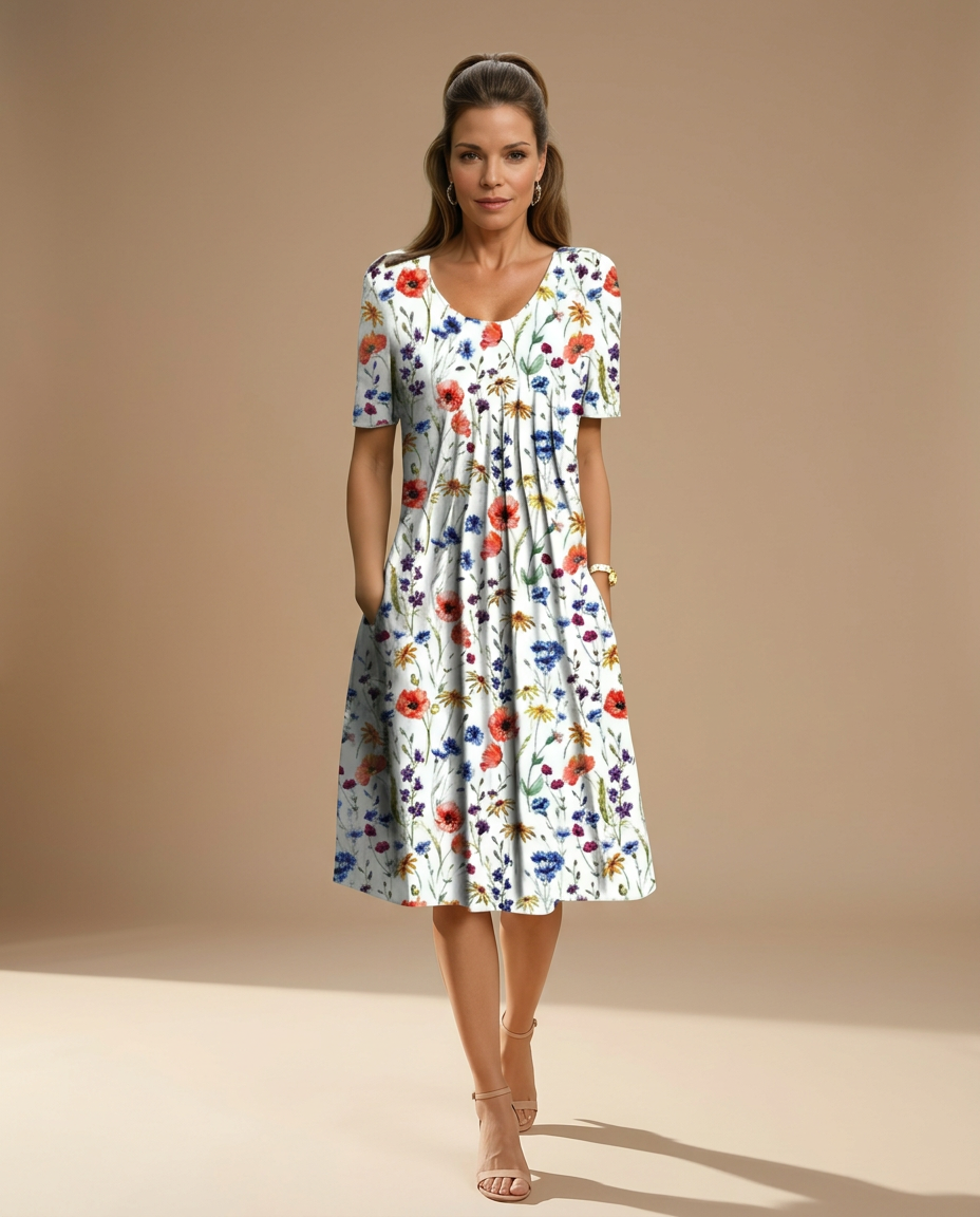 MARIANNE | ELEGANT DRESS WITH TUMMY COVERAGE