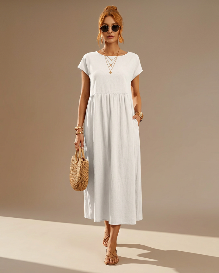 Gabrielle™ | A flowing midi dress with timeless elegance