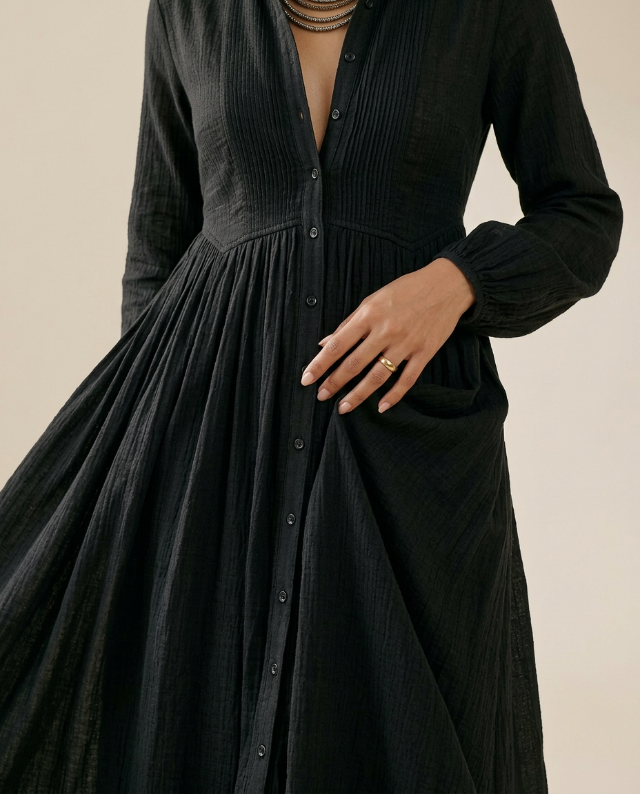 Rebecca | Trendy Linen Dress