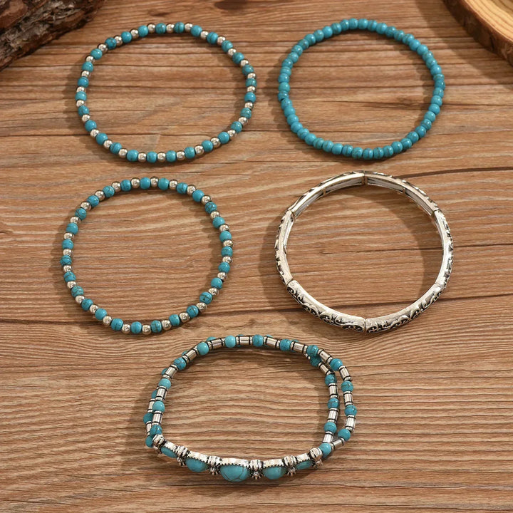 Maelys — Elegant Turquoise Layered Bracelet