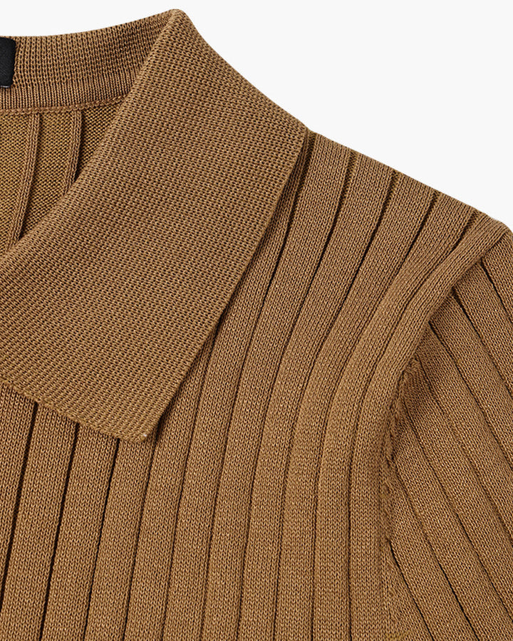 GIMCHEON Knitted Polo Shirt