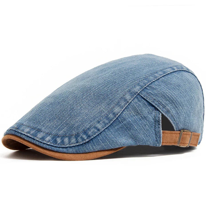 Premium Denim Flat Cap