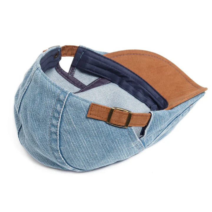 Premium Denim Flat Cap