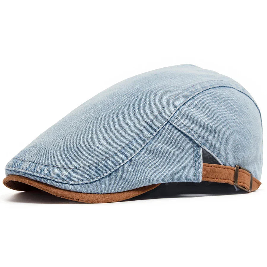 Premium Denim Flat Cap