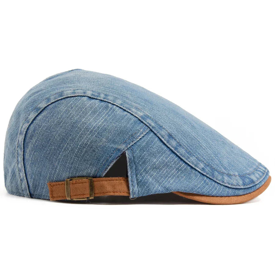 Premium Denim Flat Cap