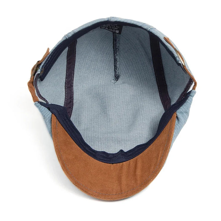 Premium Denim Flat Cap