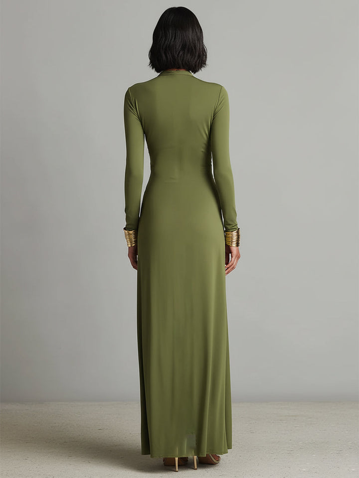 Marla | Olive Green Maxi Dress