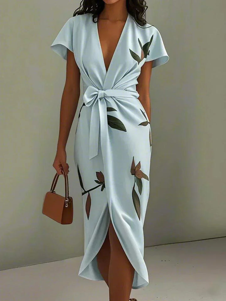 Elin™ | Elegant Dress with Floral Print